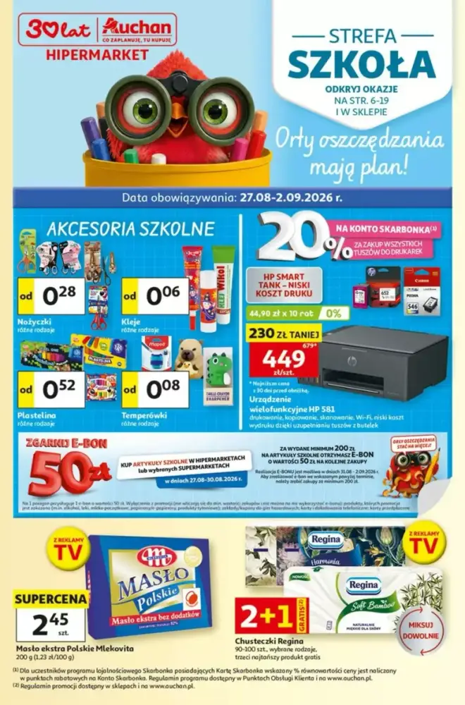 Okładka gazetki Auchan, ważna 27 sierpnia 2026 – 2 września 2026