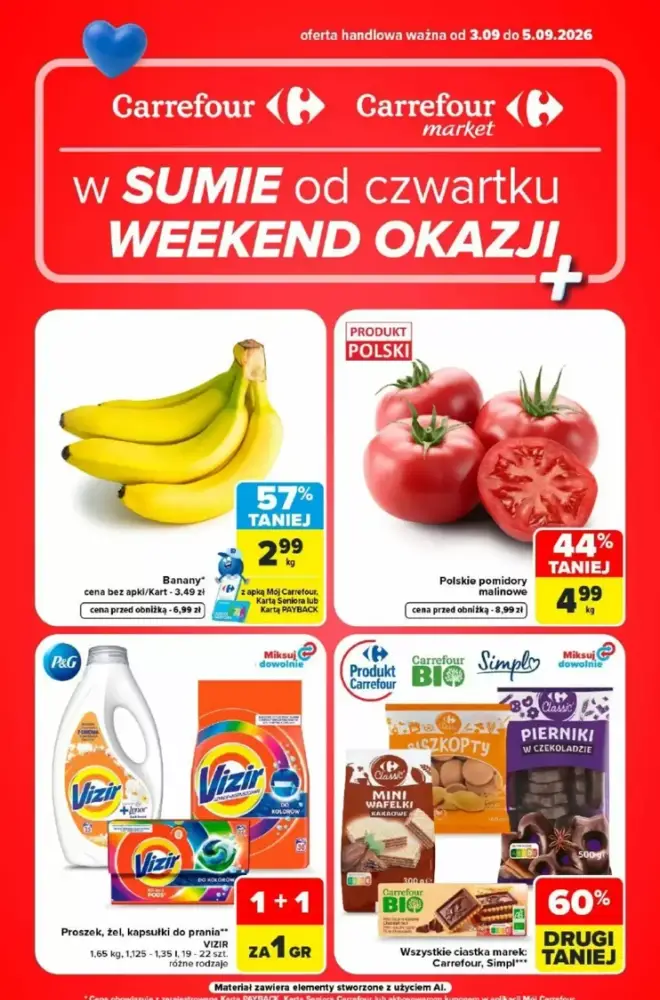 Okładka gazetki Carrefour, ważna 3–5 wrzesień 2026