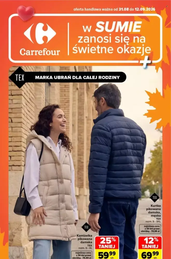 Okładka gazetki Carrefour, ważna 31 sierpnia 2026 – 12 września 2026