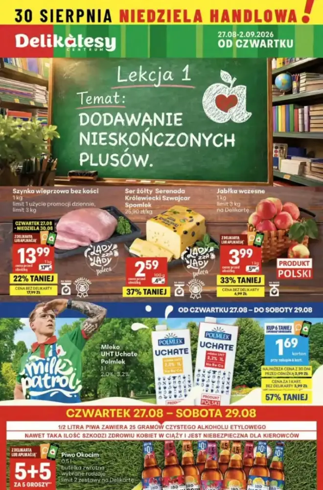 Okładka gazetki Delikatesy Centrum, ważna 27 sierpnia 2026 – 2 września 2026