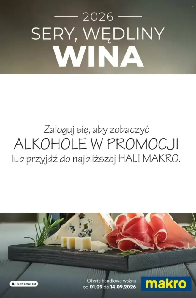Okładka gazetki Makro, ważna 1–14 wrzesień 2026
