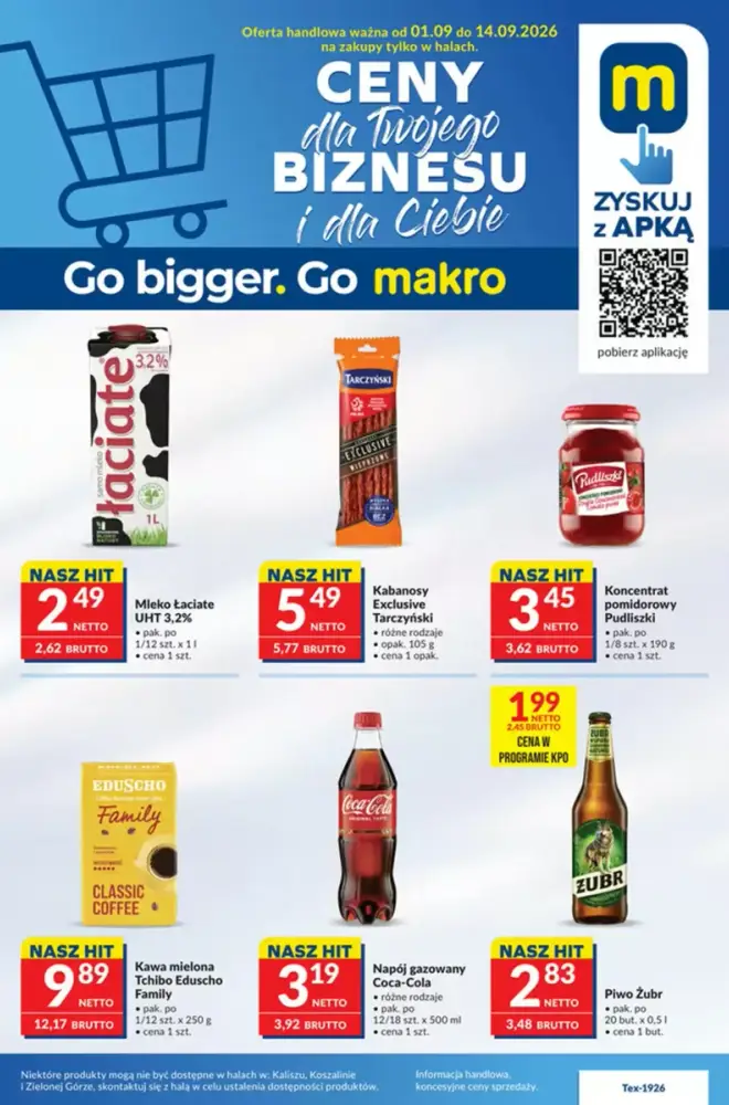 Okładka gazetki Makro, ważna 1–14 wrzesień 2026