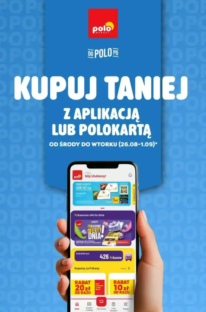 Okładka gazetki PoloMarket, ważna 26 sierpnia 2026 – 1 września 2026
